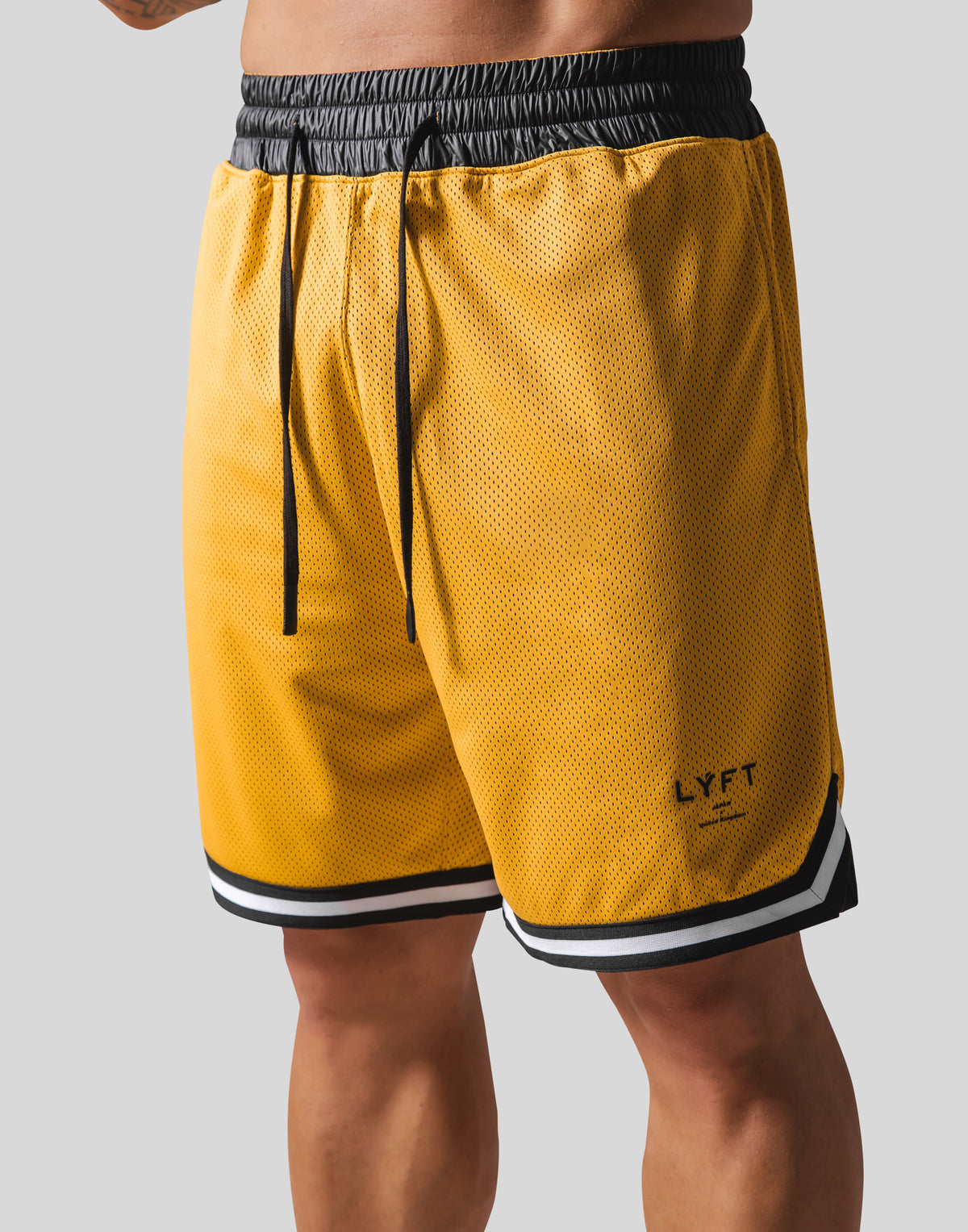 LÝFT Mesh Basketball Shorts - Yellow