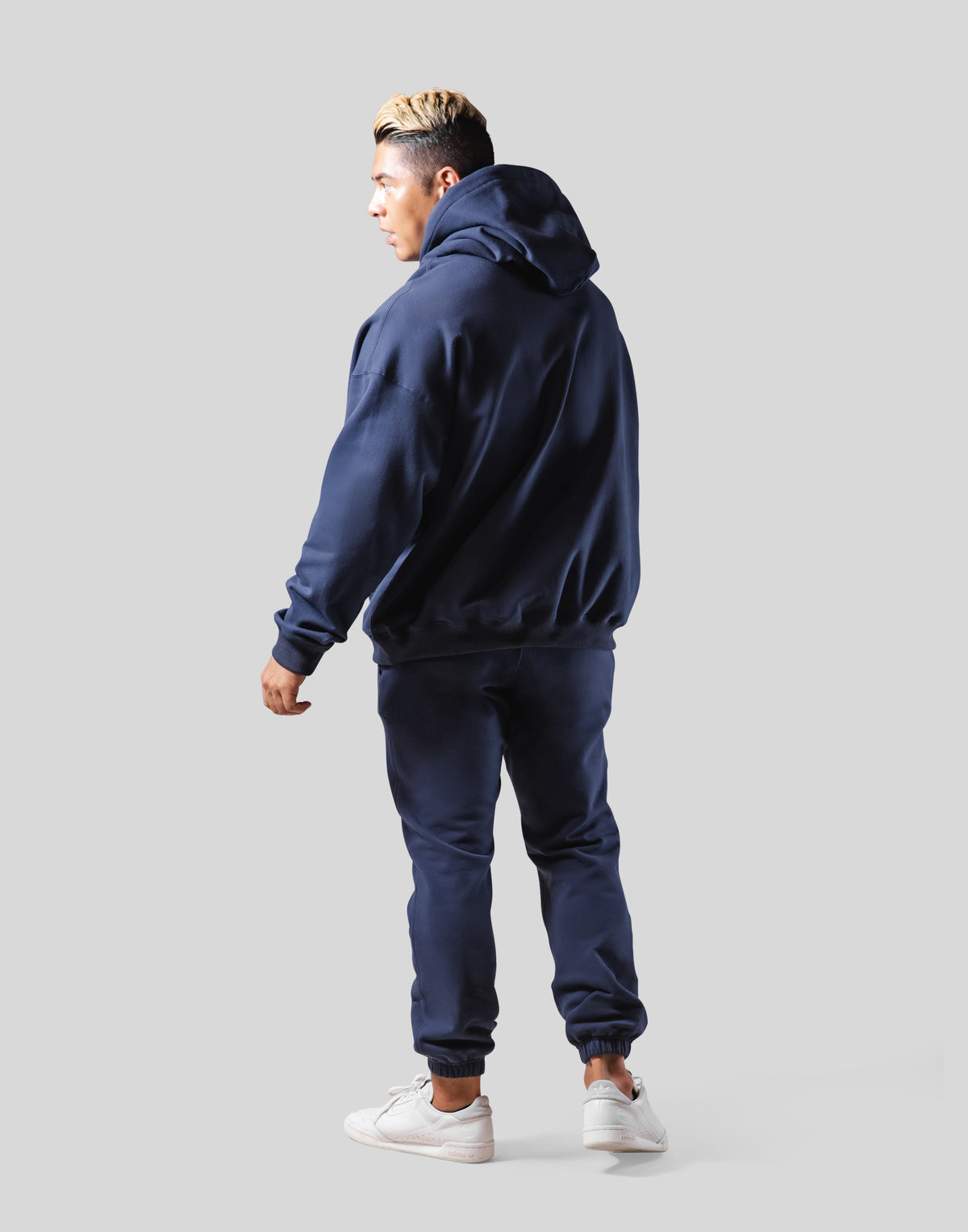 Big Y Oversize Stretch Sweat Hoodie - Navy