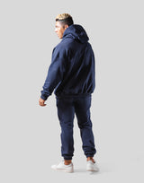 Big Y Oversize Stretch Sweat Hoodie - Navy