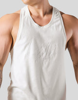 Script Logo Pile Tanktop - White