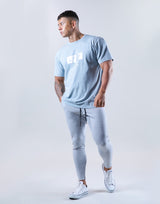 Box Logo Stretch T-Shirt - L.Blue