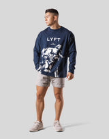 Lion Long Sleeve T-Shirt - Navy