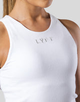 Neck Logo Tanktop - White