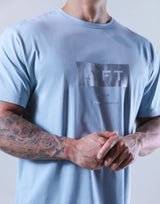 Box Logo Stretch T-Shirt - L.Blue