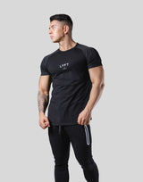 Pocketable Stretch Mesh T-Shirt - Black