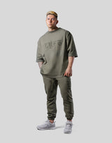 Old English Extra Big T-Shirt - Olive