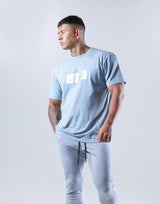 Box Logo Stretch T-Shirt - L.Blue