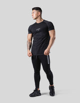 Pocketable Stretch Mesh T-Shirt - Black