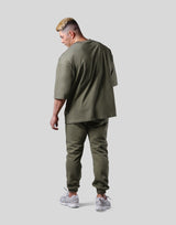 Old English Extra Big T-Shirt - Olive
