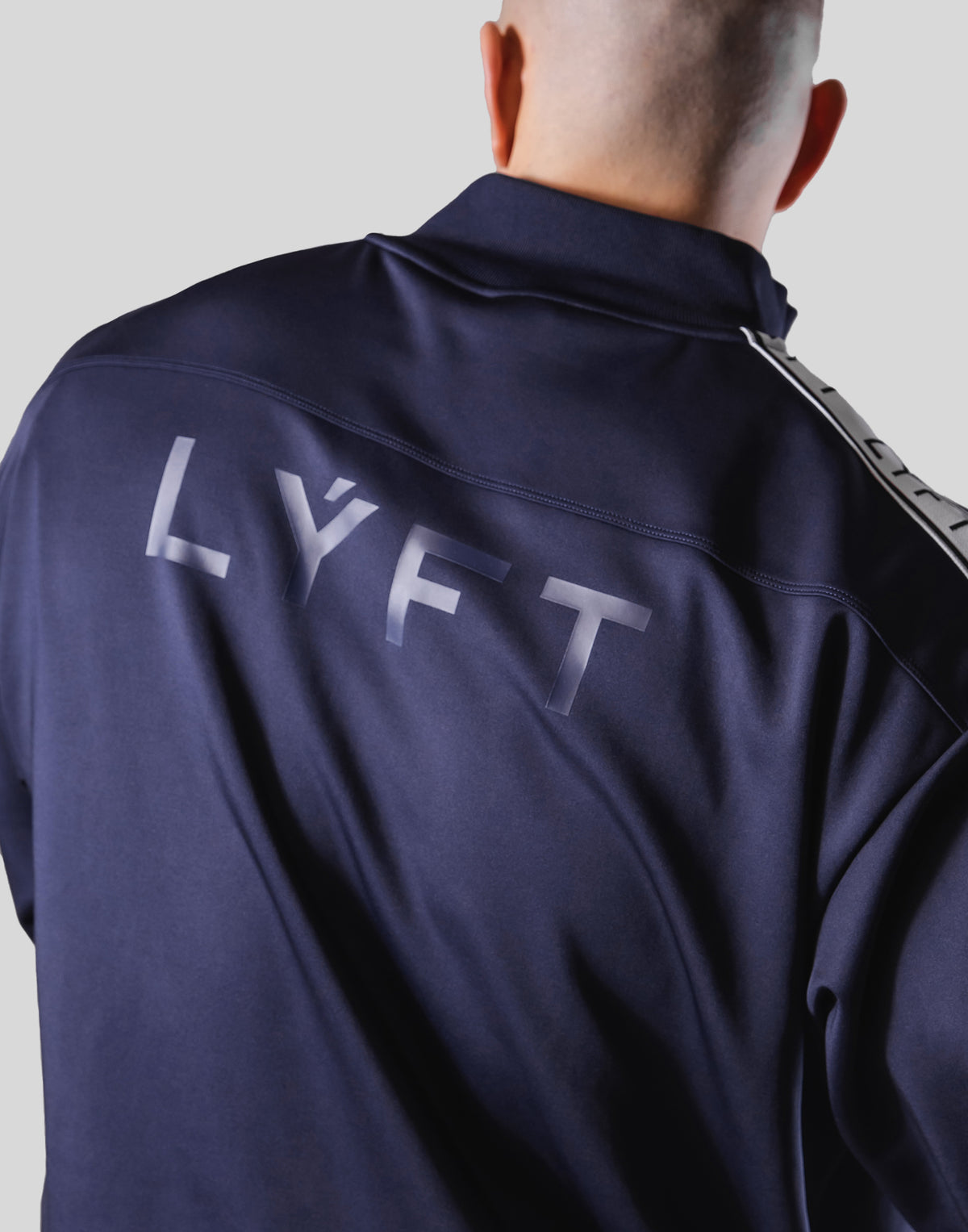 LÝFT Logo Line Track Jacket - Navy