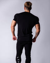 Sportec Slim Fit T-Shirts / Black / White / Smoky Blue