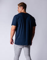 Sportec Big Size T-Shirts - White / Navy / Black
