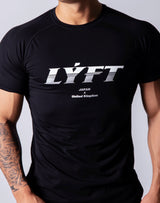 Sportec Slim Fit T-Shirts / Black / White / Smoky Blue