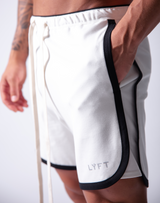 LÝFT Wide Shorts - White