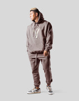 Big Y Oversize Stretch Sweat Hoodie - Beige