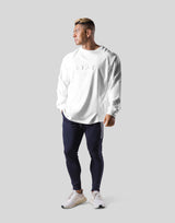 LÝFT Logo Raglan Long T-Shirt - White