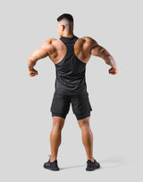 Back Mesh Training Tanktop - Black