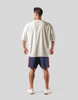 Outline Logo Pile Big T-Shirt - White