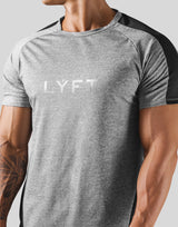 Side Mesh Stretch T-Shirt - Grey