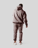 Big Y Oversize Stretch Sweat Hoodie - Beige