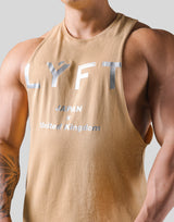 Standard Logo Vintage Drop Shoulder Tanktop - Beige