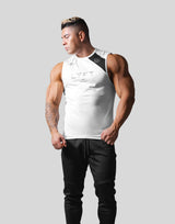 Shoulder Pattern Emblem No Sleeve - White