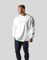 LÝFT Logo Raglan Long T-Shirt - White