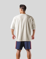 Outline Logo Pile Big T-Shirt - White