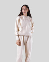 Relax Fit Sweat Hoodie - ivory