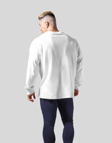 LÝFT Logo Raglan Long T-Shirt - White