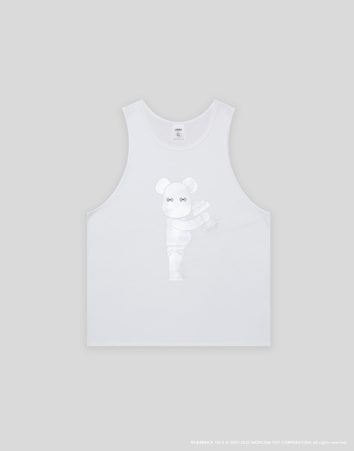LÝFT×BE@RBRICK×atmos Tanktop - White