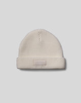 Woven Label Knit Cap - White