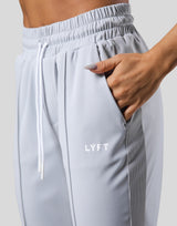 Stretch Pleats Jersey Pants - Grey