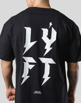 Thunder Logo Big T-Shirt - Black
