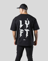 Thunder Logo Big T-Shirt - Black