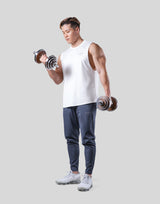 2Way Stretch Loose Fit Tanktop - White