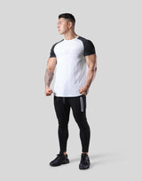 Pocketable Stretch Mesh T-Shirt - White