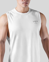 2Way Stretch Loose Fit Tanktop - White