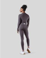 Ribbed Long Sleeve T-Shirt - Ash Grey