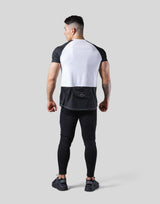 Pocketable Stretch Mesh T-Shirt - White