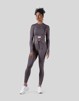 Ribbed Long Sleeve T-Shirt - Ash Grey