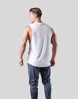 2Way Stretch Loose Fit Tanktop - White