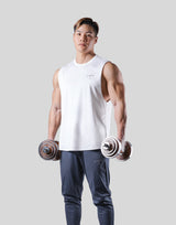 2Way Stretch Loose Fit Tanktop - White