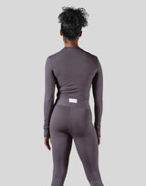 Ribbed Long Sleeve T-Shirt - Ash Grey