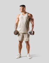 Script Logo Pile Tanktop - Beige