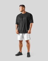 Outline Logo Pile Big T-Shirt - Black