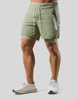 2Way Active Shorts / With Leggings 2 - Olive