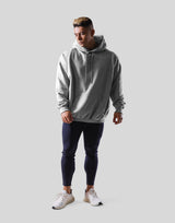 Flag Oversize Sweat Hoodie - Grey