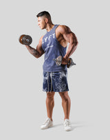 Standard Logo Vintage Drop Shoulder Tanktop - Navy