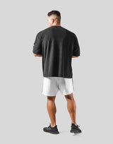 Outline Logo Pile Big T-Shirt - Black